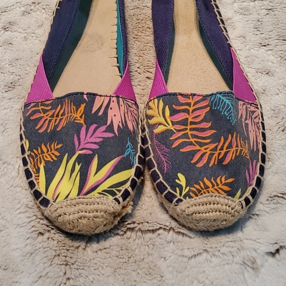 Sperry Top Sider Katama Canvas Espadrille Flats Shoes Colorful Size 7.5 - Picture 2 of 6
